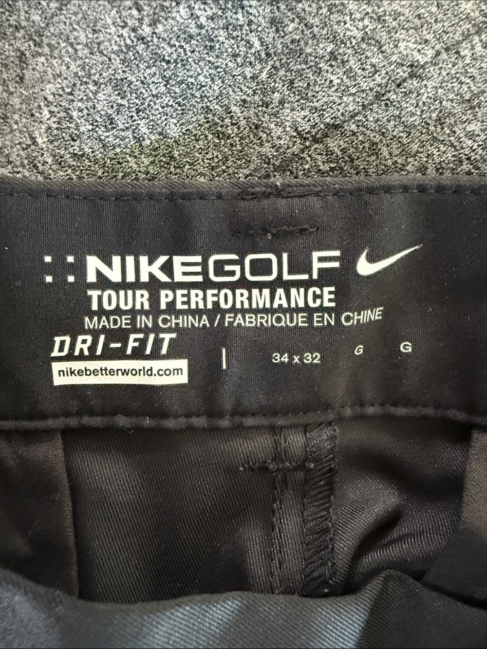 Bundle of 2 Nike Golf Performance Dri-FIT Men’s Golf Pants 34x32 Black & Gray - Picture 2 of 7